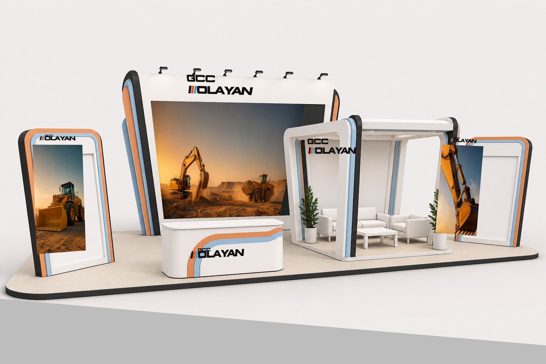 Heavy Equipment Outdoor Stand
