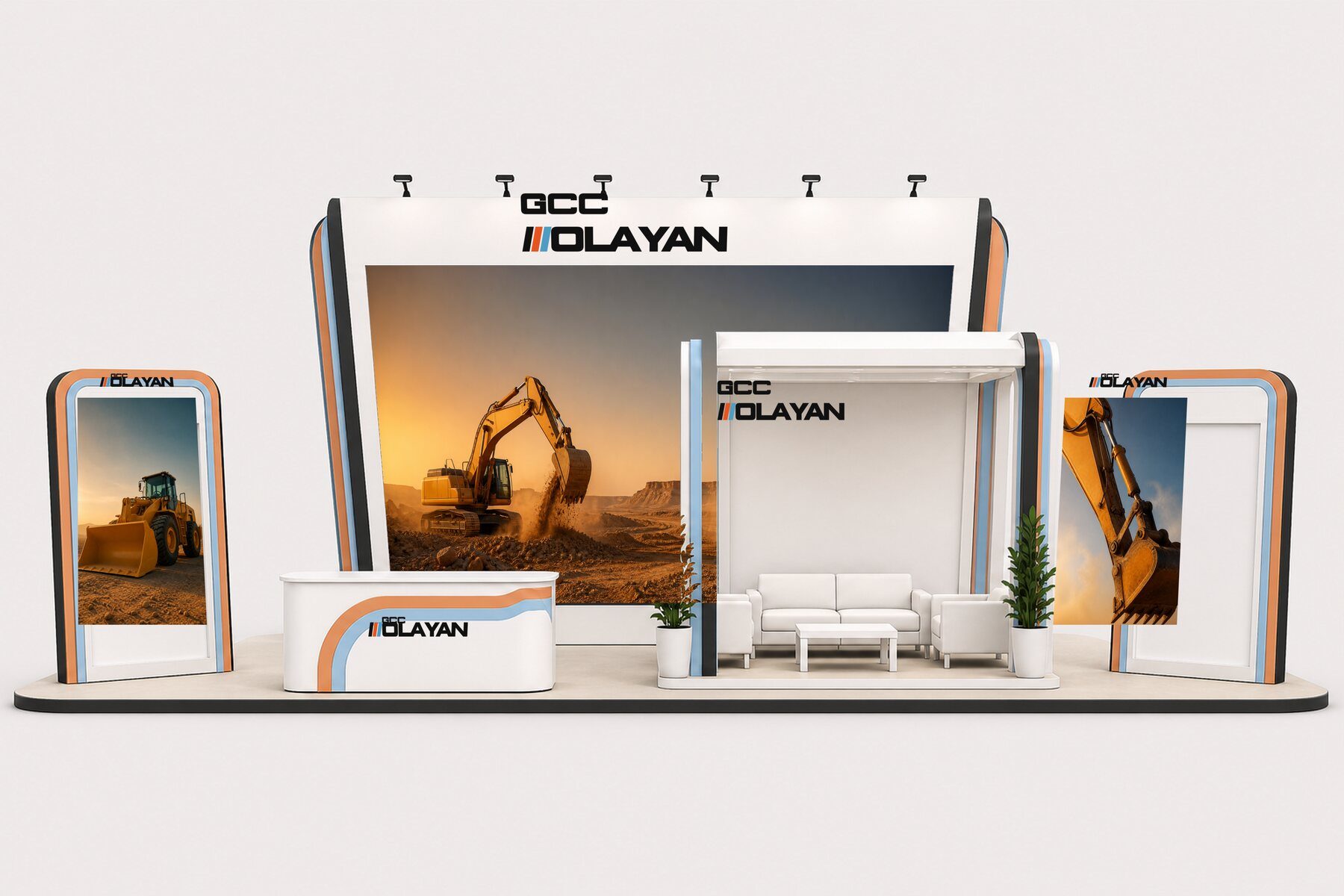 Heavy Equipment Outdoor Stand
