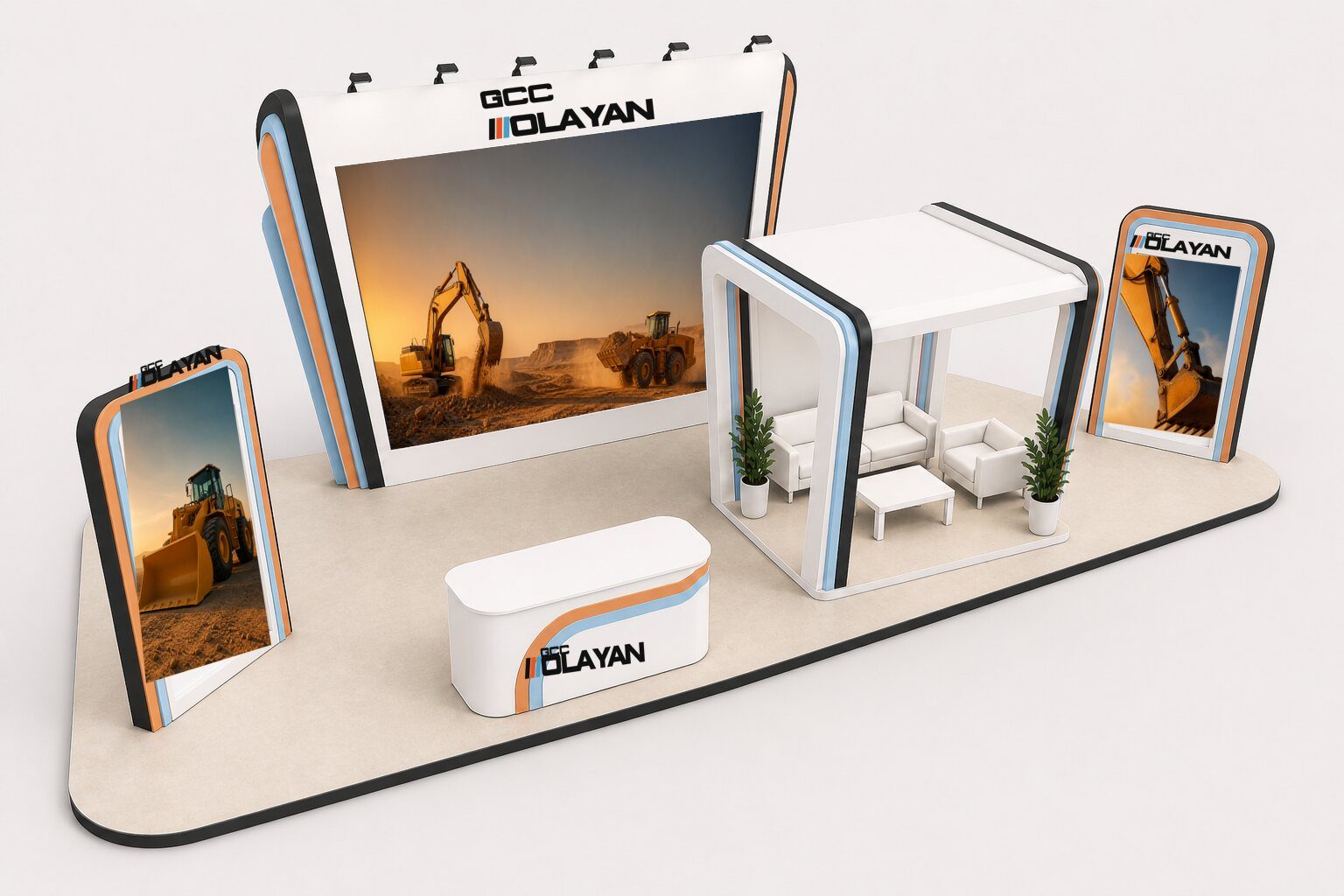 Heavy Equipment Outdoor Stand