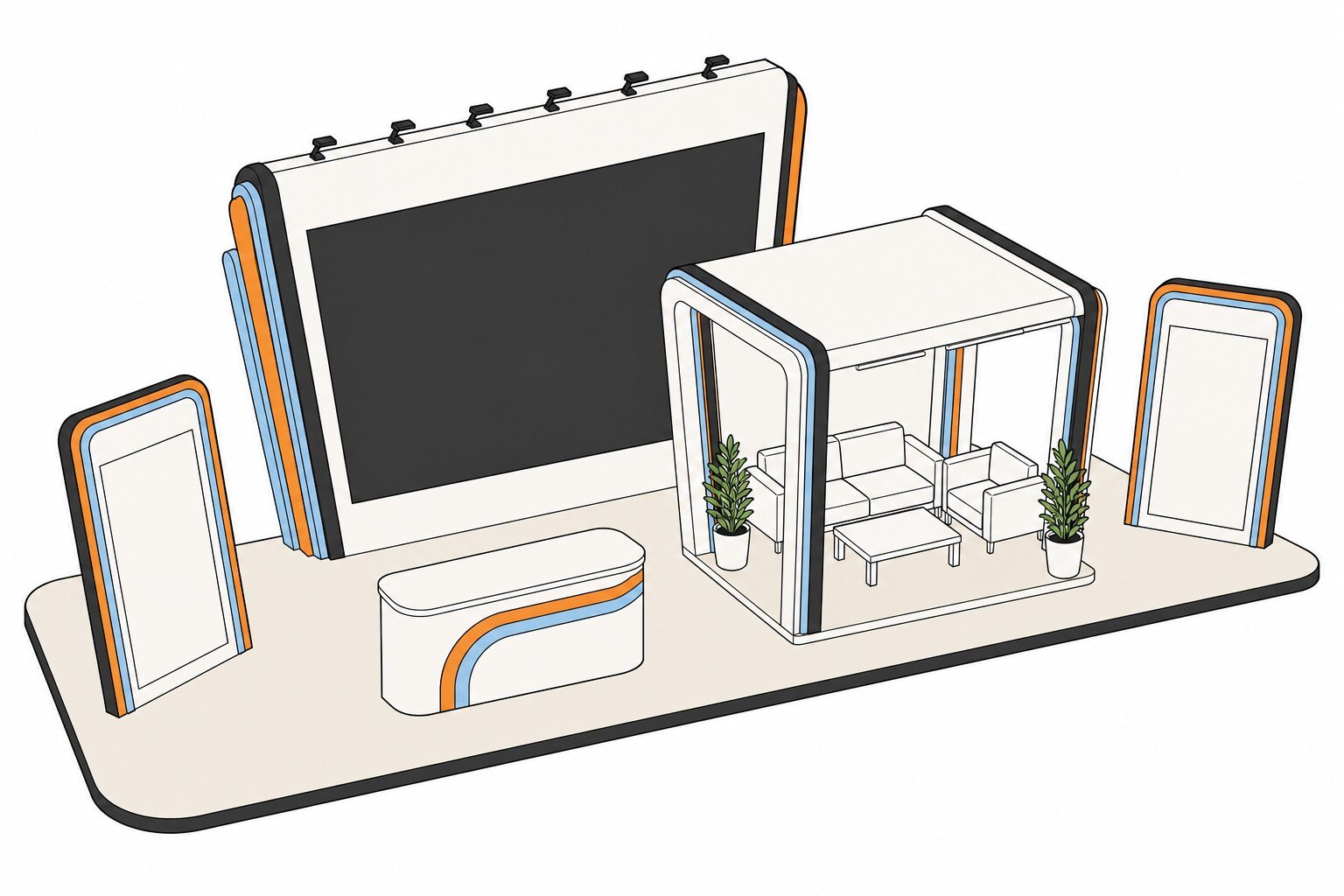 Heavy Equipment Outdoor Stand