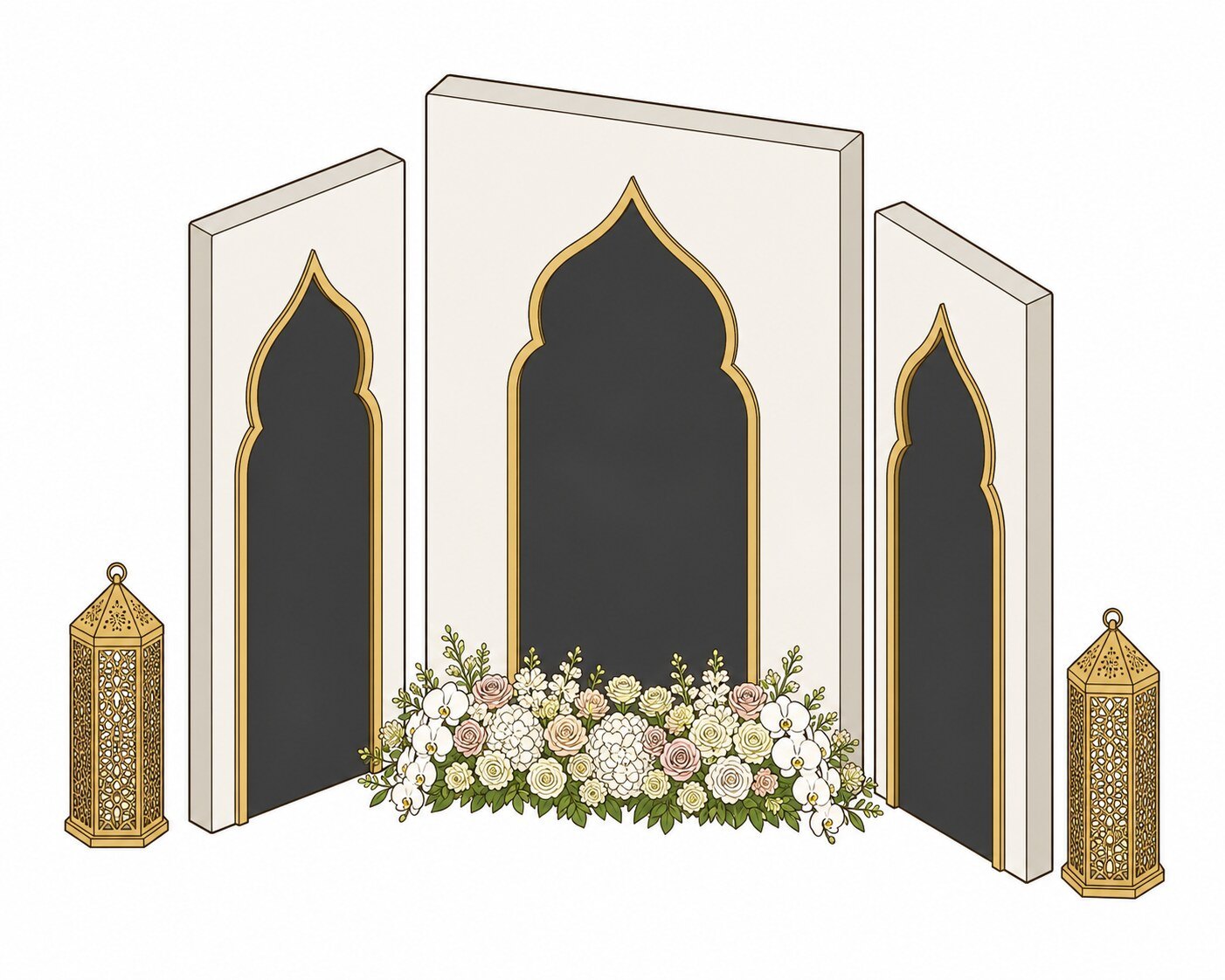 تجهيز رمضاني للوبي فندق